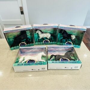 Lot Of 5 - Blue Ribbon Stables Model Horses - Unopened In Original Packaging